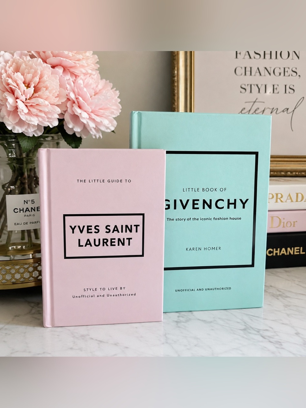 Givenchy & Yves Saint Laurent Designer Coffee Table Books Set | Fashion Decor Bu